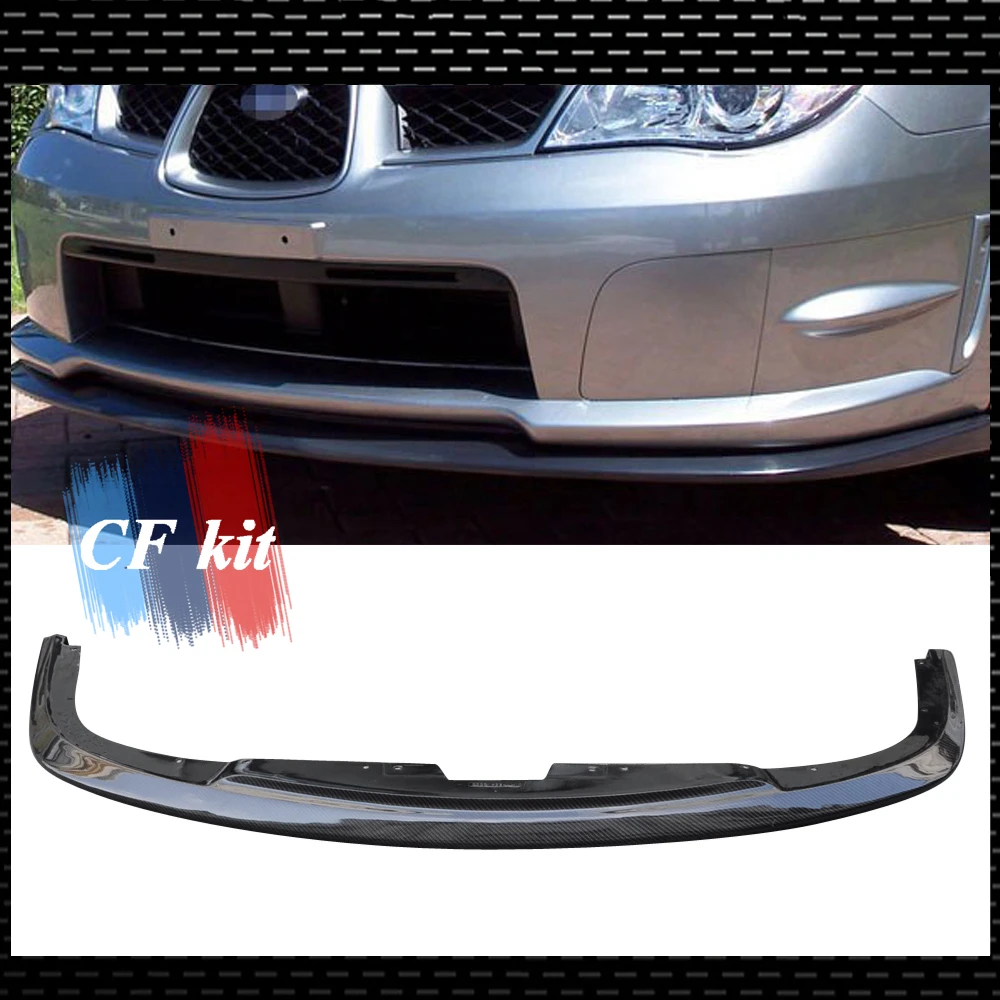 Передний бампер из углеродного волокна, спойлер для Subaru IMPREZA 2006, комплект для кузова переднего бампера, Стайлинг автомобиля