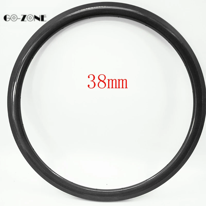 700c carbon rim 38 50 60 mm Tubeless road bike carbon rims 25mm width Basalt Brake Side full carbon fibre bicycle wheelset rim