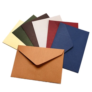 

20Pcs/50Pcs Retro Hemp Texture Western Paper Envelopes European Style for Wedding Party Invitation Greeting Cards Gift Envelopes