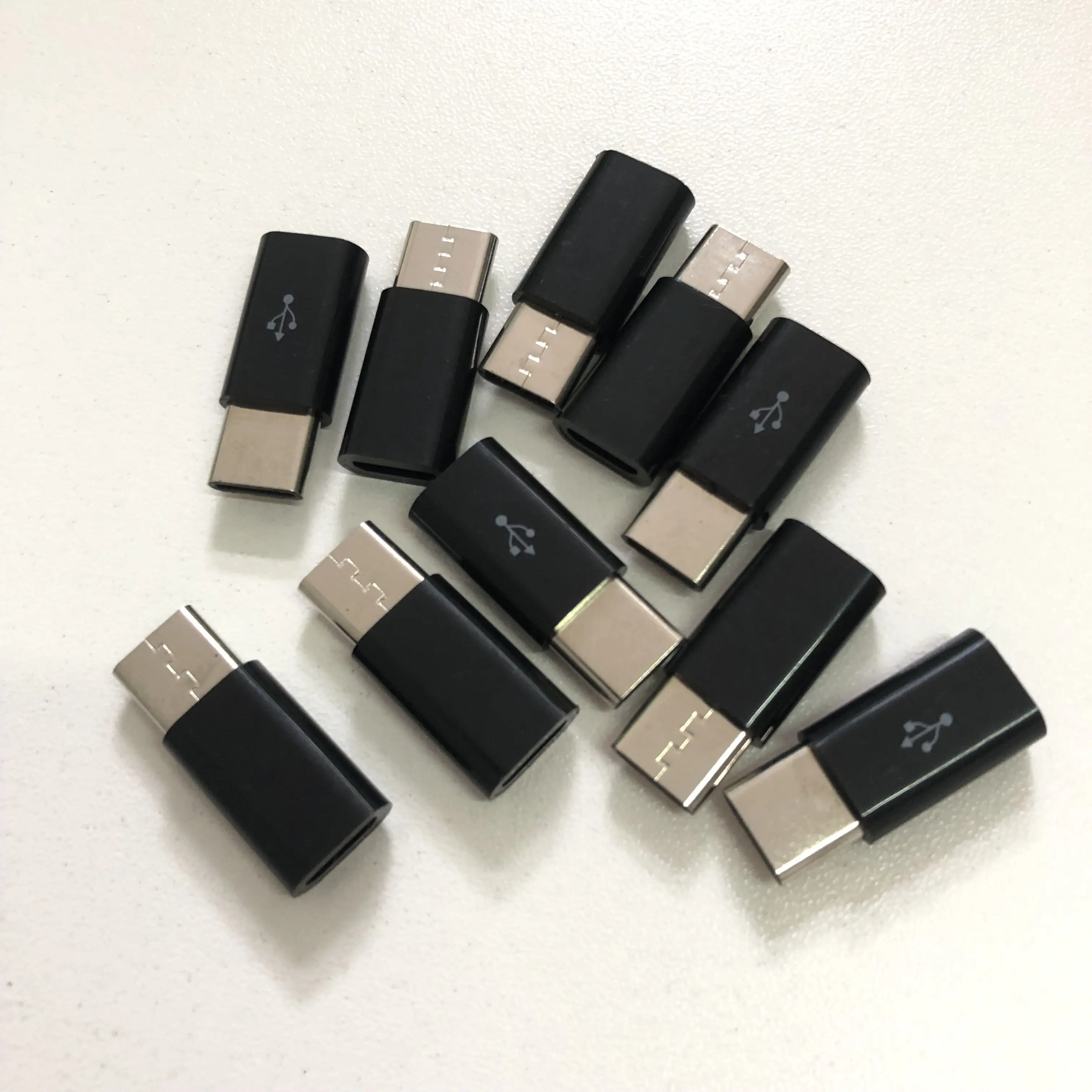 10PCS Adapter Micro USB To Type C Case Android Micro USB Connector To Type C For Huawei p30 LITE P40 Xiaomi mi 9 10 Pro Adaptors usb to type c adapter type c adapter