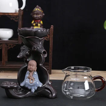 

Creative Ceramic Kung Fu Small Monk Tea Strainer Tea Set Drinkware Accessories Lotus Tea Filter Shower Cooking Apparatuses LF524