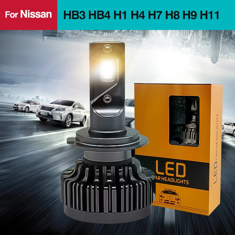 

Special For Nissan Car Led headlight With CSP Chips H1 H4 H7 H8 H9 H11 HB3 HB4 9005 9006 9012 6000K 12V 7200LM 30W