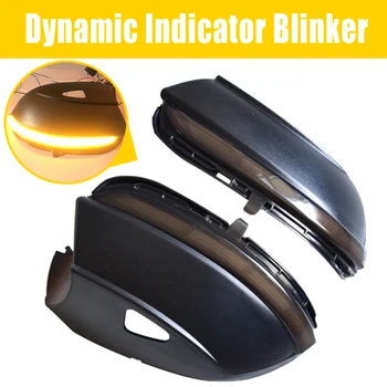 

2 Pieces Dynamic Indicator Blinker Startup Breath Light For Volkswagen VW Scirocco MK3 Passat B7 CC EOS Beetle 2011 2012 2014