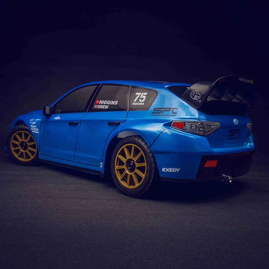 king motor rally car