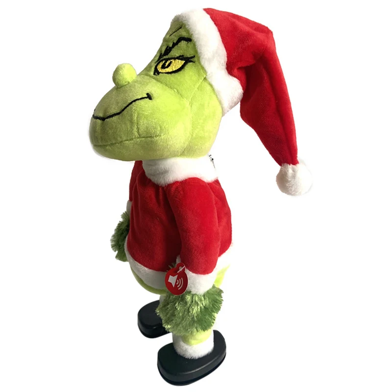 35 см электрическая танцевальная плюшевая кукла Grinch рождественское настольное