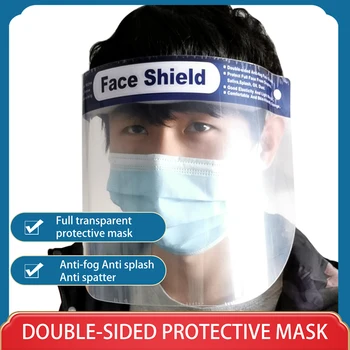 

20PCS Face Shield Protective Mask Adjustable Clear Face Mask Anti-Fog Anti-Droplets Full Protection Transparent Hat Face Shield