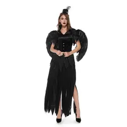Сексуальный Темный Ангел косплей Женский костюм на Хеллоуин ролевые игры Ангел Косплей Необычные Вечерние наряды Карнавальная Фантазия