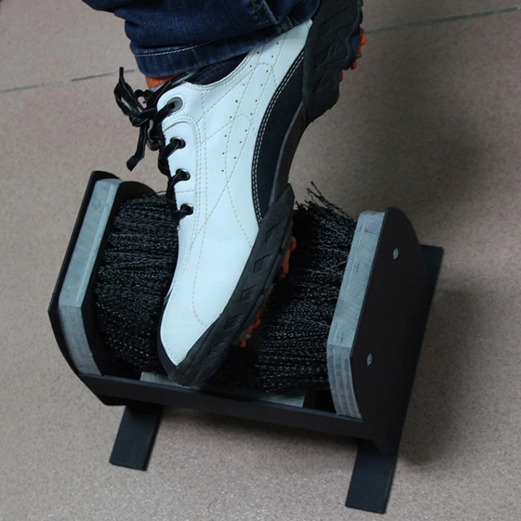 

Black Boot Shoe Brush Scraper Cleaner Scrubber, No Mounting Required