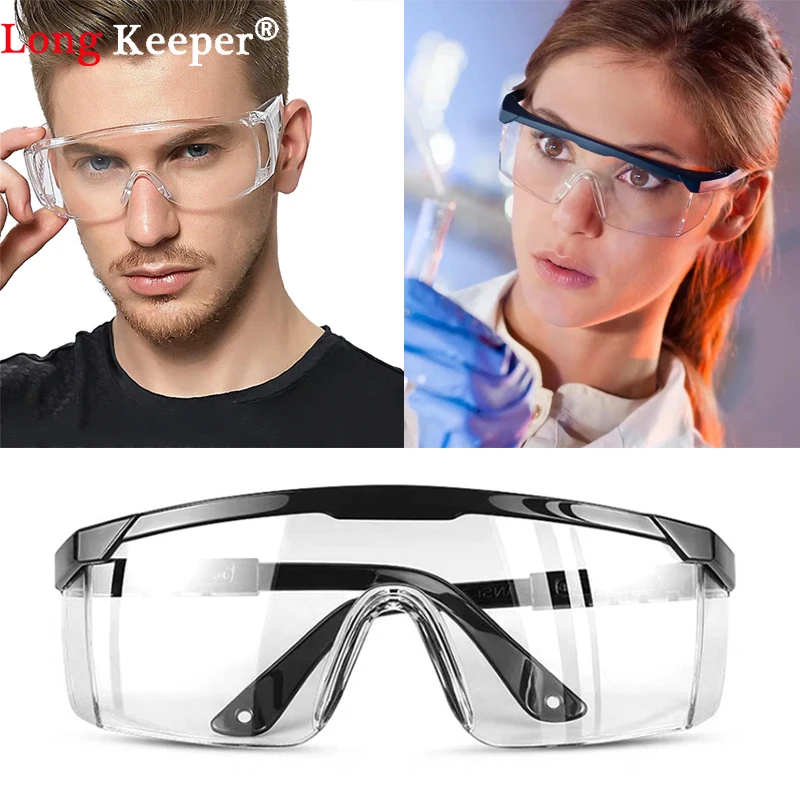 

10pcs Workplace Safety Goggles Glasses Spectacles Eye Protection Goggles Eyewea Impact-Resistant Wind Dust Proof Safety Goggles