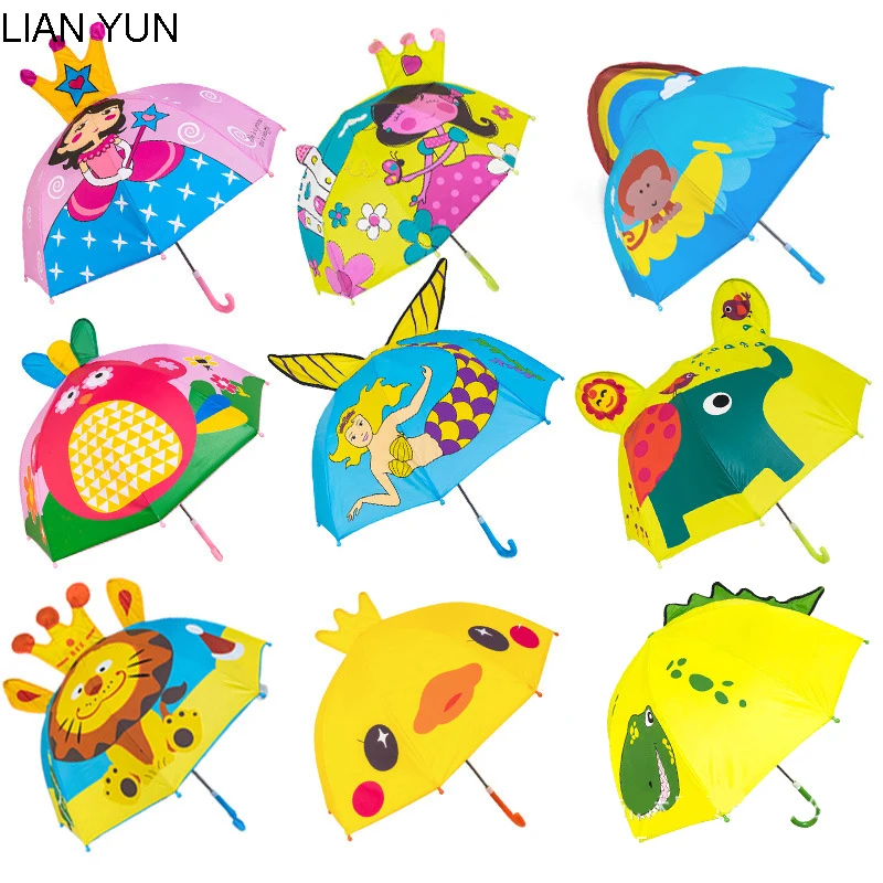 Мультяшный детский зонтик для девочек и мальчиков; Parapluie Kid Enfant Paraguas Parapluie Guarda Chuva Paraplu Sombrilla Ombrello Rain