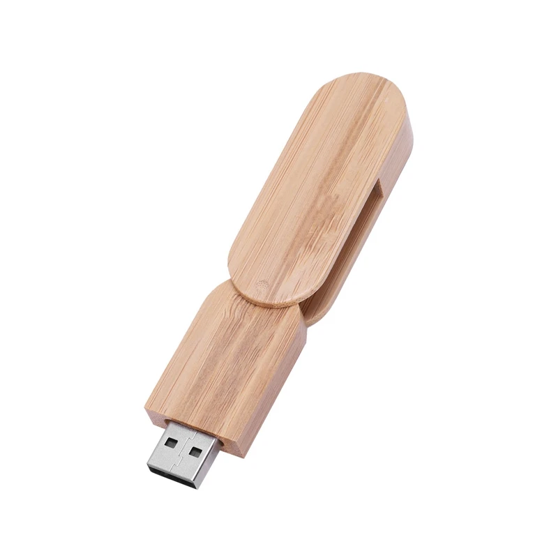 32GB USB2.0 поворотный деревянный флэш-память u-диск