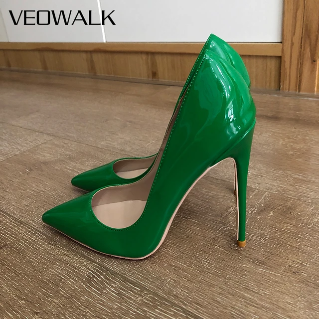 Green Patent High Heels Olive Heel Shoes Women | Olive Green Heels | Stiletto Pumps - Pumps - Aliexpress