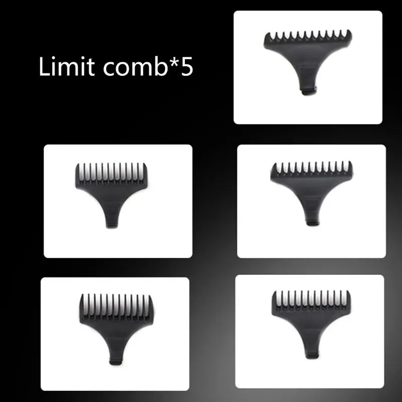  Electric Hair Clipper 0 Cutter Head USB Rechargeable Trimmer with Limit Combs