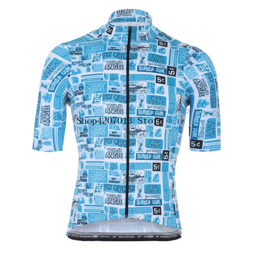 9D pad 2019 Morvelo Лето дышащий короткий рукав Велоспорт Джерси Ropa De Ciclismo Hombre