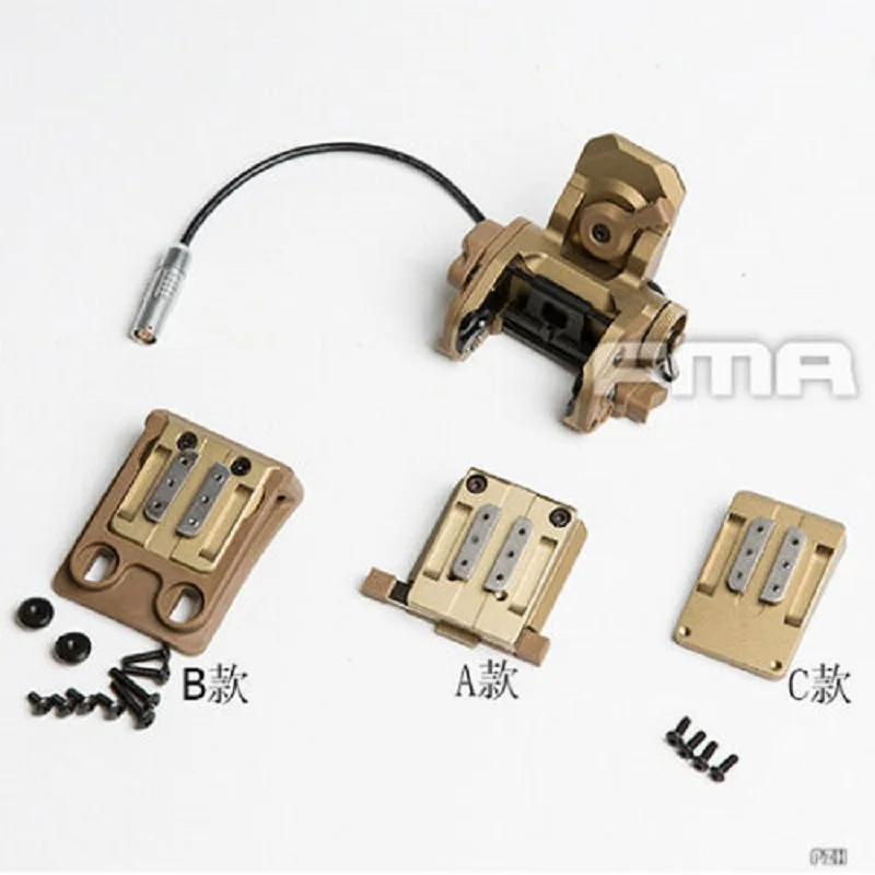 

FMA Tactical Functional GSGM NVG Mount (with 3 Mounts) For Helmet DE Color