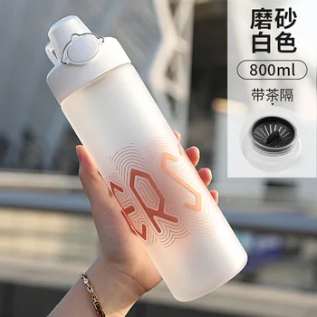 

Large Capacity Matte Water Bottle Portable Outdoor Portable Ice Kettle Plastic Juice Bottles Gym Garrafa Kitchen BY50WB