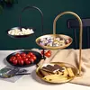 2/3 Layer Trays Decorative Weed Trays Cake Stand Food Fruit Tray Jewelry Organizer Cosmetic Storage Box Kitchen Accessories 1