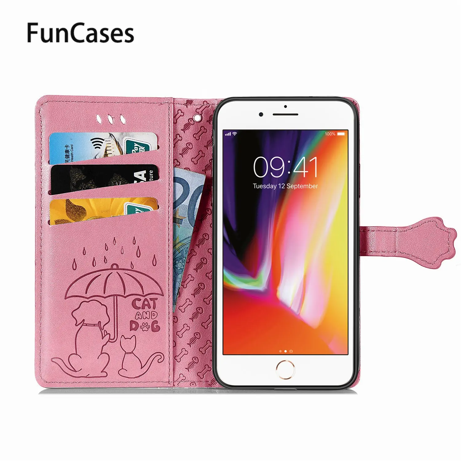 Милые мраморные чехлы с головой собаки для ajax iPhone 6S Aksesuar Flamingo PU кожаный чехол