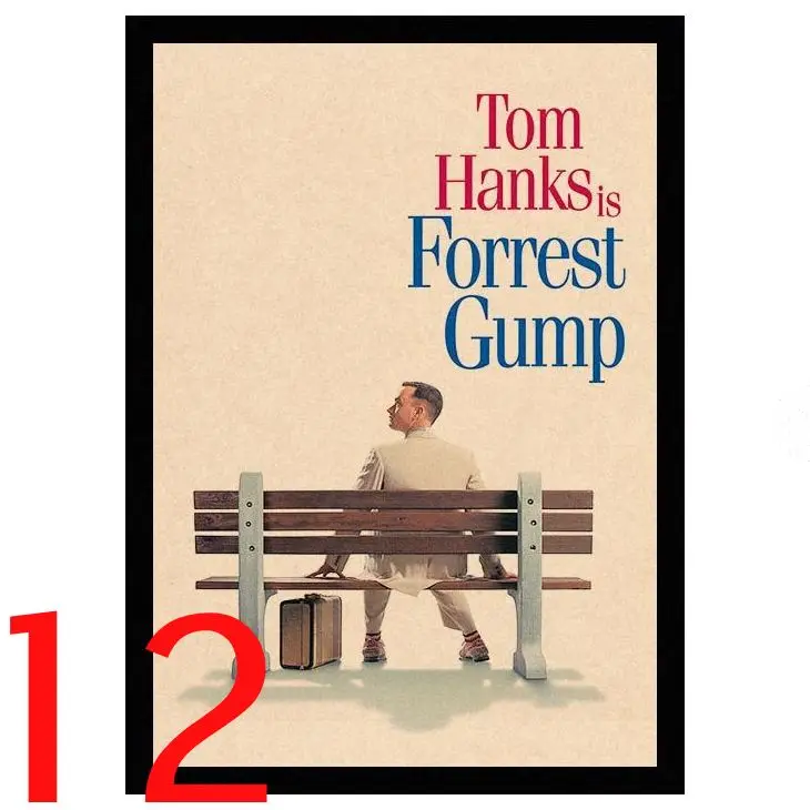 Perfect JL Forrest Gump Tom Hanks Vintage Posters For Home/Bar/Living Decor kraft Paper high quality poster wall sticker HBA7