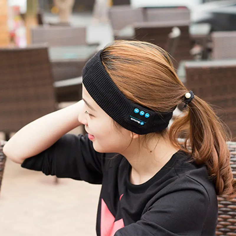 Wireless Bluetooth Stereo Headphone Headset Sports Sleep Headband Mic Big Power