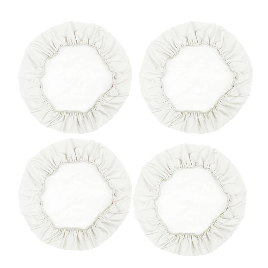 4Pcs Beige 35cm 2 шт/4 шт противообрастающие растягивающиеся свадебные чехлы на стулья для обеденного стула для квадратных круглых продолговатых стульев съемные Современные Простые чехлы на стулья - Цвет: 4Pcs Beige 35cm