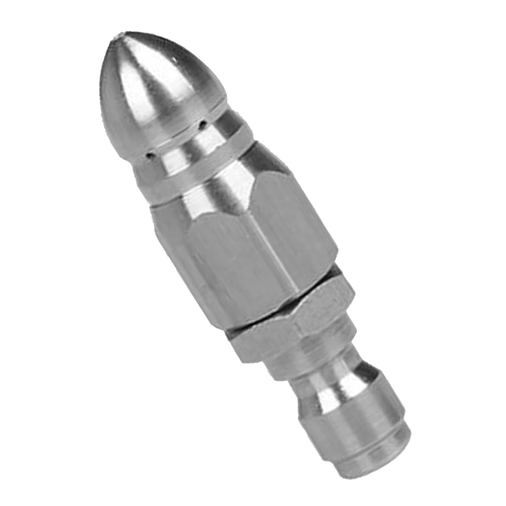 Stainless steel rotating pipe cleaning nozzle 1/4 inch for high pressure cleaner, 4000PSI