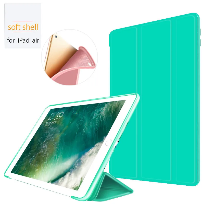 Водонепроницаемый чехол для iPad Air 1 Smart Sleep мягкий 9 7 дюйма силиконовый 1|Чехлы