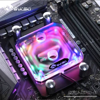 

Bykski CPU Water Block use for AMD RYZEN3000 AM3/AM3+/AM4 X570 Motherboard Socket RGB support 5V 3PIN GND Header to Motherboard