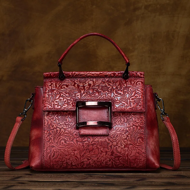 

Retro Leather Girl Bag Fashion Flow One Shoulder Hand Bag