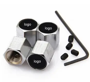 

10 lots Anti-theft Stainless steel Car Wheel Tire Valves Stem Air Cover Caps for N-issan B-enz A-udi Car Decor Prevent air leaka