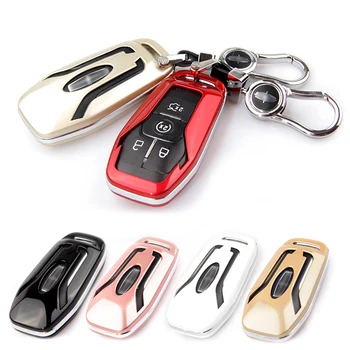 

4/5 Button Car Smart Remote Key Case Cover Auto KeyChain Fob Shell for Ford Fusion Mustang F150 Edge Explorer Lincoln