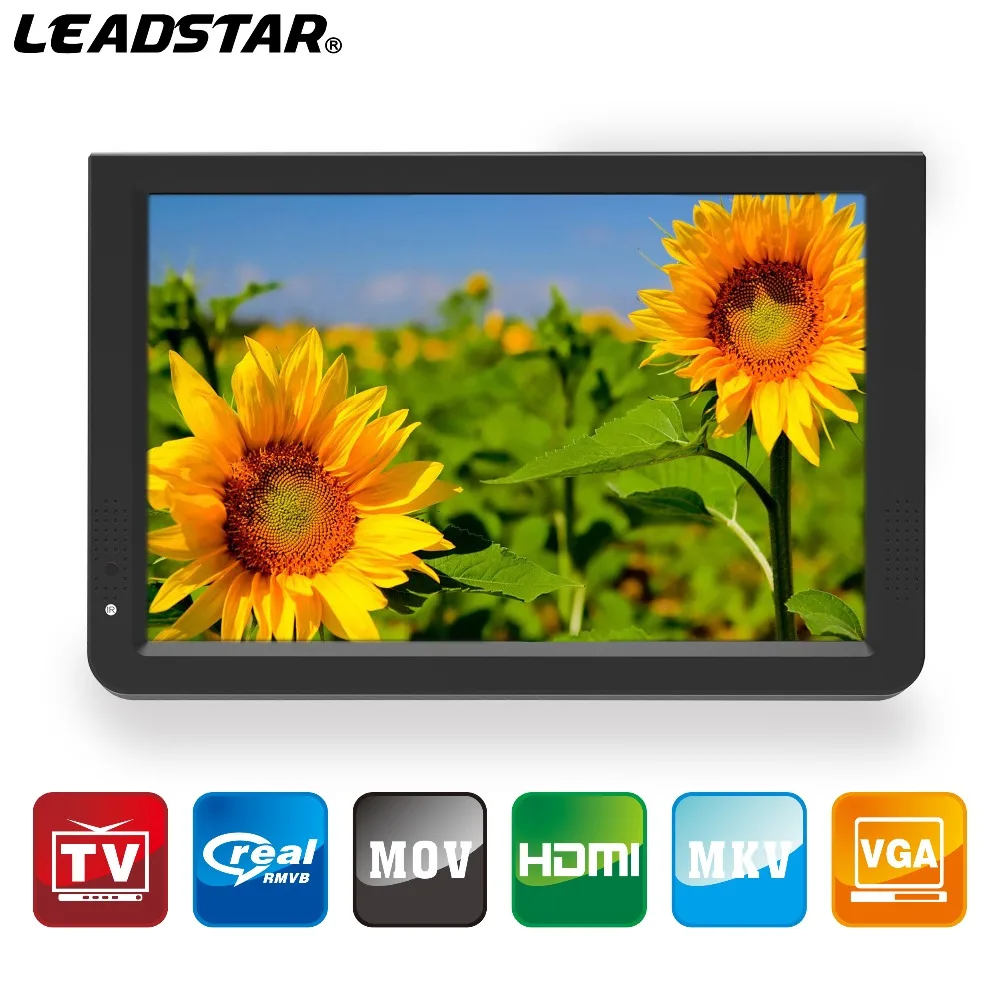 D12 Inch High Definition Portable TV DigitalTV Support USB Analog Miniature Car TV SD Card MP4 AC3