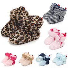 Теплые зимние ботинки для маленьких мальчиков и девочек; хлопковая обувь; удобные разноцветные модные детские мягкие ботинки для первых шагов; детская обувь; zapatos
