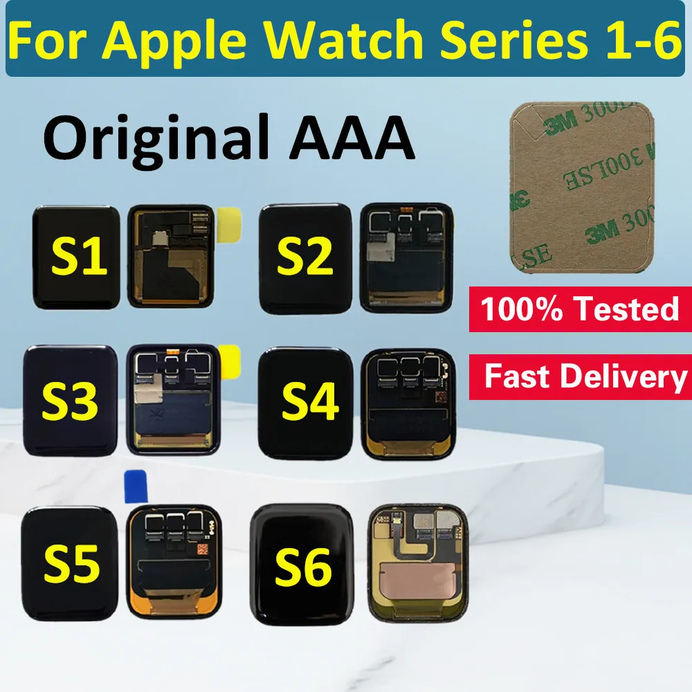 Original OLED For Apple Watch Series 1 2 3 4 5 6 LCD Display Touch Screen Digitizer LCD For iWatch SE Display 38/42MM 40/44MM