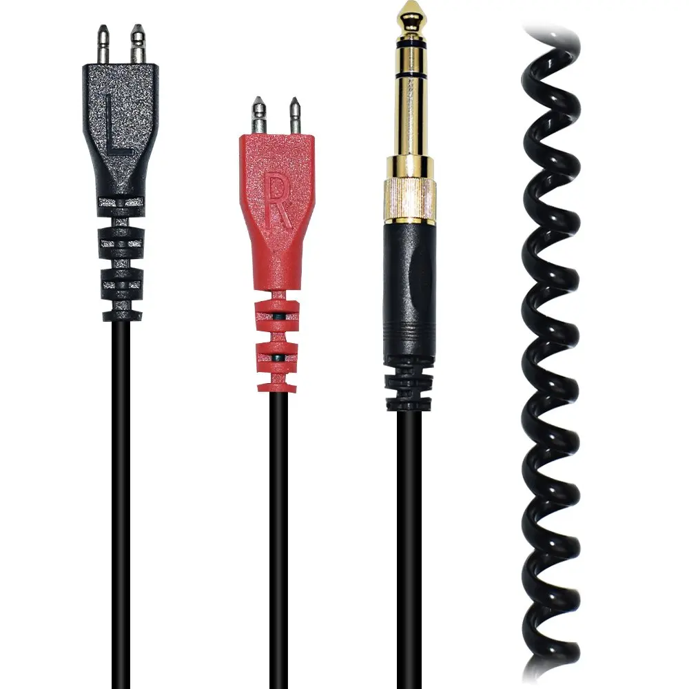 Extension Spring Relief Coiled Audio Cable for Sennheiser HD25 HD25 1 HD25 1 II HD25 C HD25 13 HD 25 HD600 Headphones
