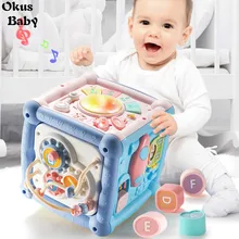 Новейший 14 в 1 шестигранный Многофункциональный игрушечный стол для детских барабанов, подарок для детей