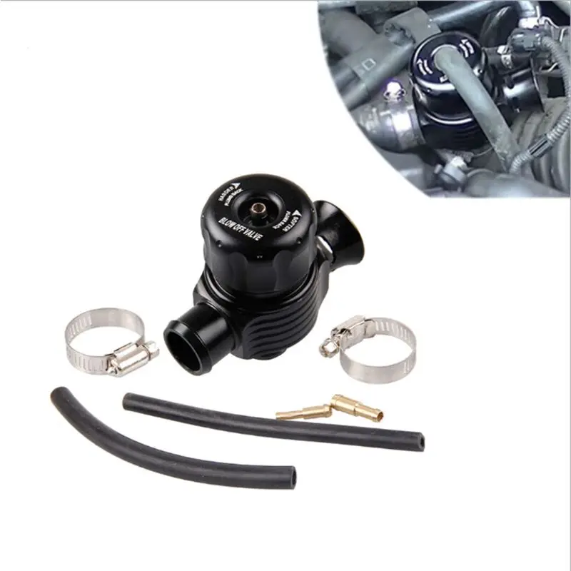 Black 25mm Dual Port Splitter Blow Off Bov Dump Valve for Seat Leon A3 A4 for car accessories Black 25mm Dual Port Splitter Blow Off Bov Dump Valve for Seat Leon A3 A4 for car accessories