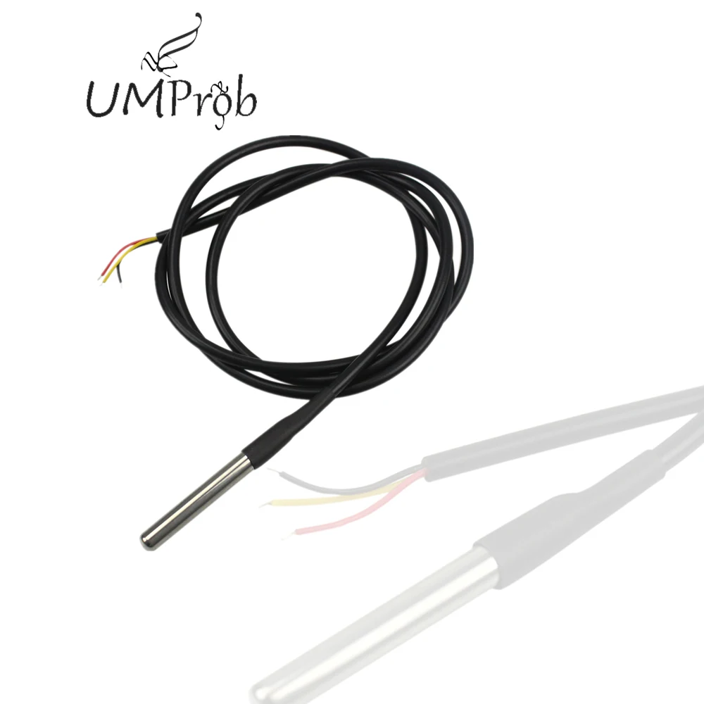 

18B20 Waterproof Temperature Sensor Thermistor Temperature Controller Thermometer with Probe