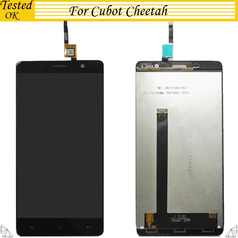 ЖК-дисплей 5 дюйма для Cubot Cheetah с сенсорным экраном стеклянный дигитайзер в сборе
