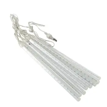 

Romantic Meteor Shower White 30CM 8Tubes 144LED Xmas Tree Light Party Ornament