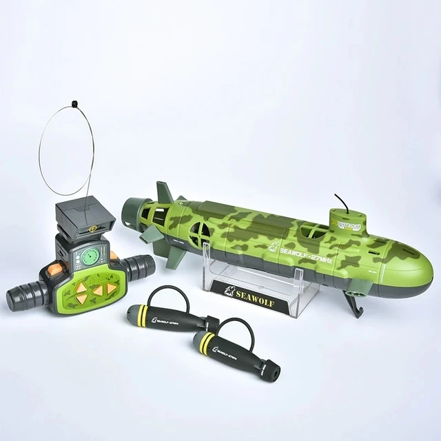 Tripple Motor RC Submarine 6CH Automatic Cooling Waterproof Low Voltage Protection Electric Underwater Children's RC Toy Modle 6