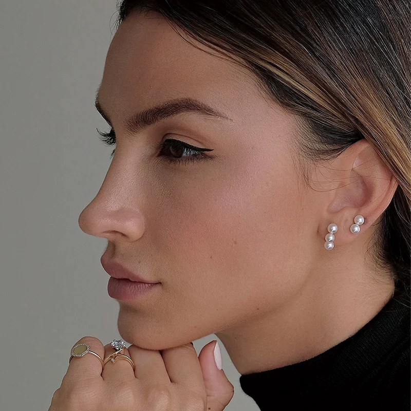 

Cute Banlance Pearl Stud Statement Earrings Women Classic Jewelry Gothic Boho Designer Unique Party Elegance Gifts Trendy Sale