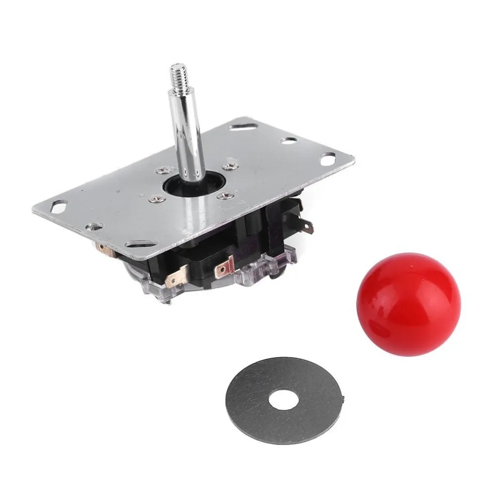 8 Way Adjustable Joystick Arcade Joystick DIY Joystick Fighting Stick Parts for Game Video Arcade Very Rugged Construction Red