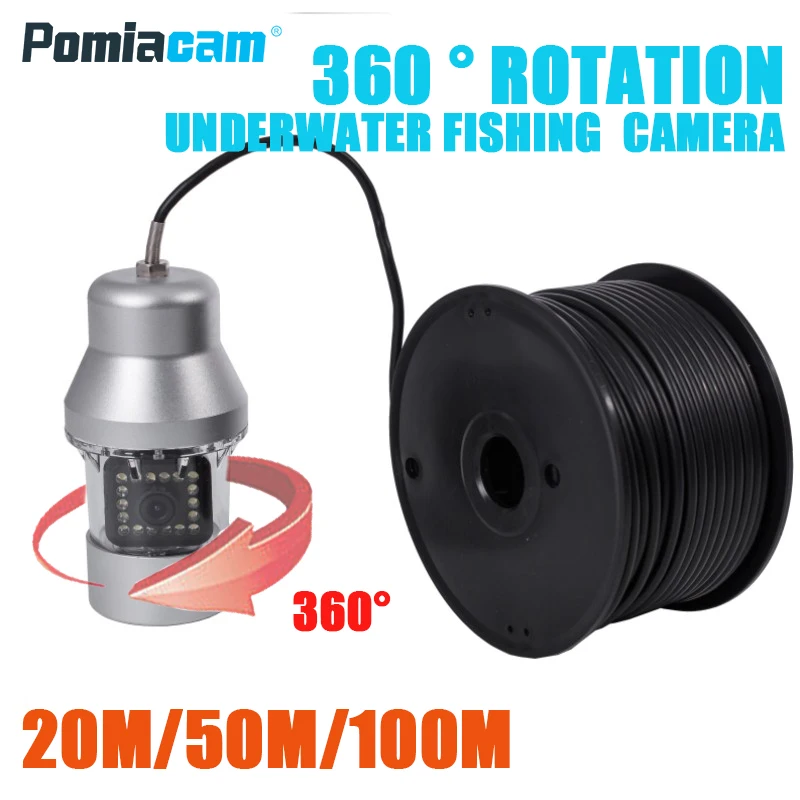 F08S 20M/50M/100M 1000TVL Fish Finder Underwater Ice Fishing Camera 18PCS LED 360 degree For with camera | Безопасность и защита