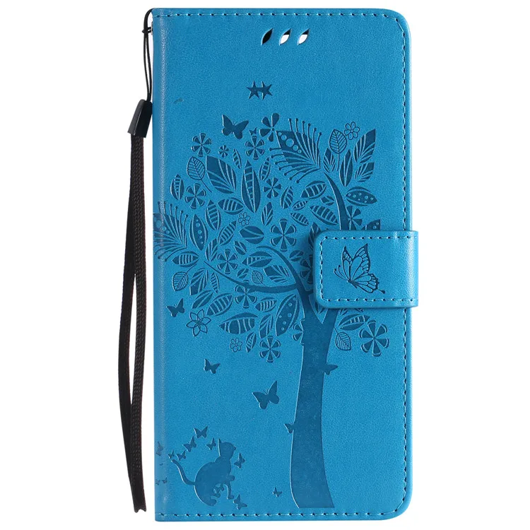 Роскошный чехол-бумажник из искусственной кожи для samsung Galaxy S8, S9, S10 Plus, S10e, Note 9, M20, откидной Чехол с отделением для карт, чехол-подставка, чехлы для телефонов - Цвет: Blue