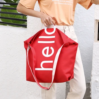 

New Women's letter Shoulder bag Female Travel Handbag Large-capacity Ladies Messenger Bag Nylon Tote CrossBody Bag Shopping Bag