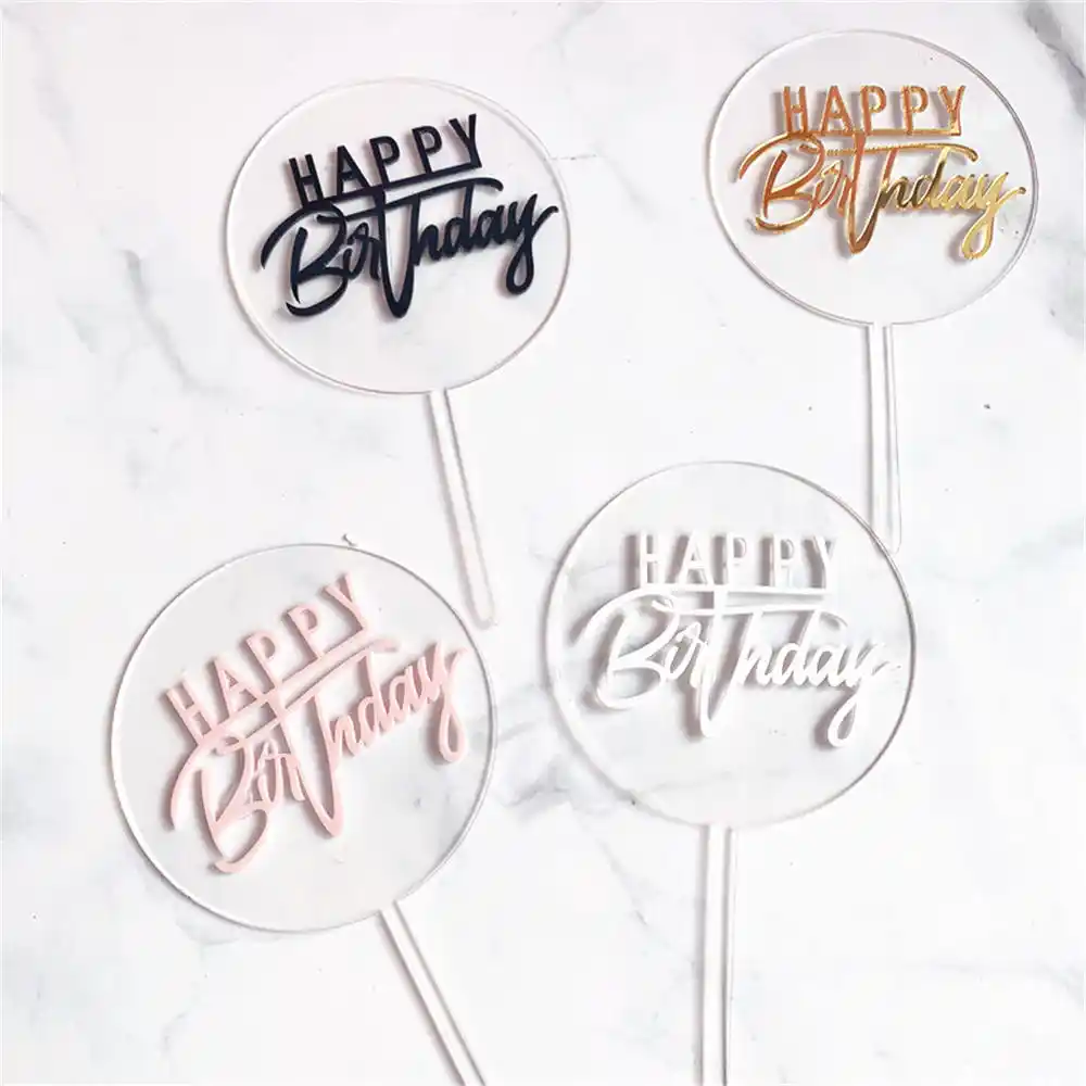 Decoration De Gateau En Acrylique Pour Joyeux Anniversaire Rond Et Transparent Cupcake Decoration De Fete D Anniversaire Fournitures De Patisserie Aliexpress Decoration De Gateau En Acrylique Pour Joyeux Anniversaire Rond Et Transparent Cupcake Decoration De Fete D Anniversaire Fournitures De Patisserie Aliexpress