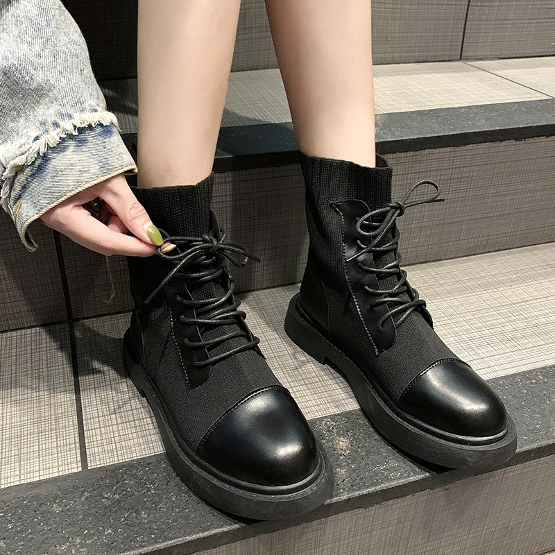 Dames Laarzen Voor Winter Enkellaars Merk Herfst Damesschoenen 2021 Echt  Lederen Platform Schoenen Vrouw Zomer Voetbal Boot|Enkellaars| - AliExpress