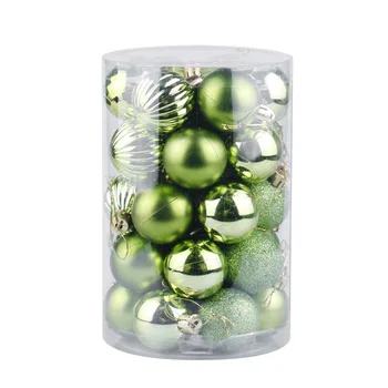 

34pcs/set Holiday Christmas Tree Hanging Baubles Pendant Balls Home Decoration