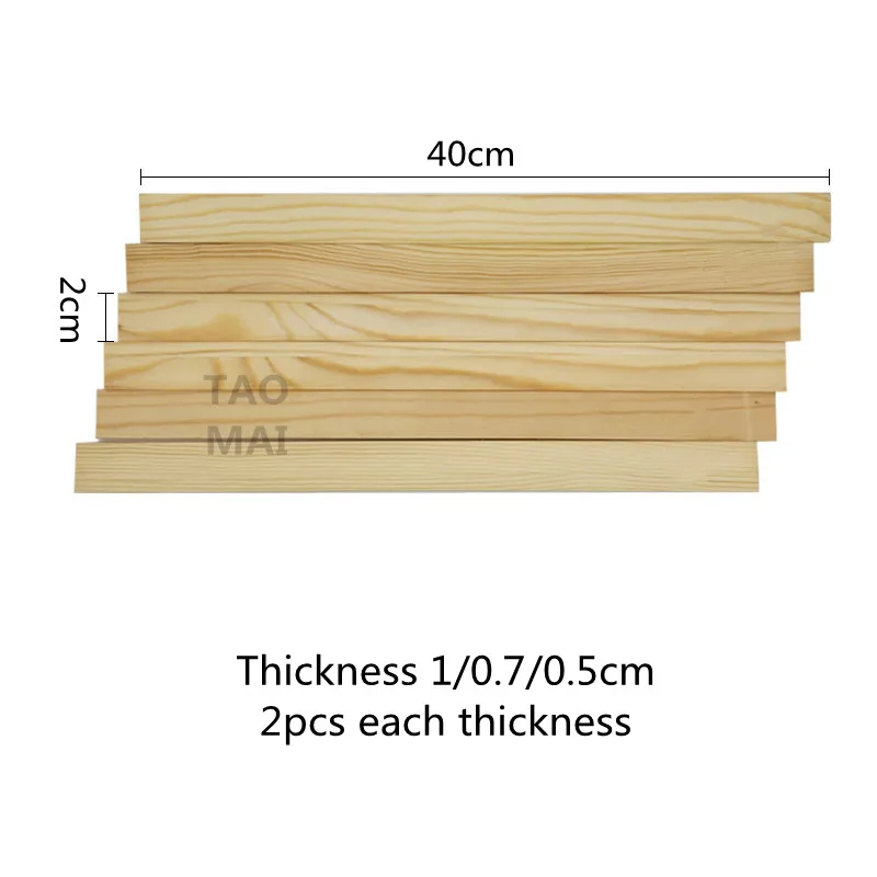 6PCS/SET Mud-rolling Stick Guide Mudboard Guide Wooden Strips DIY Ceramic Mudboard Forming Tool Teaching Pottery Tool pottery tools,clay sculpting tools,pottery sculpting tools,clay craft tool